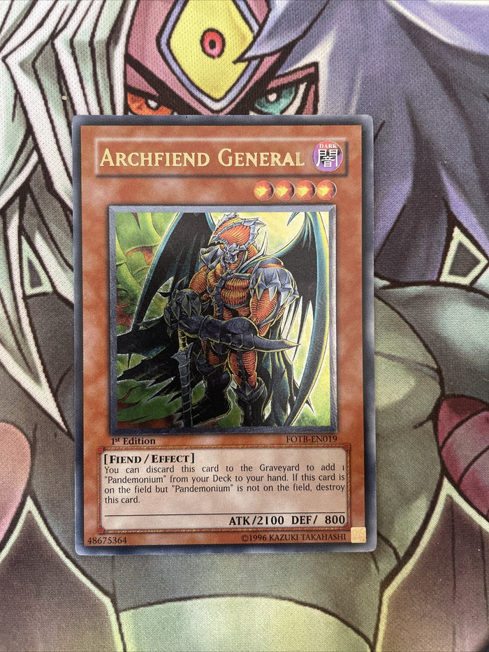 FOTB-EN019 Archfiend General Ultimate Rare 1st Edition NM Yugioh
