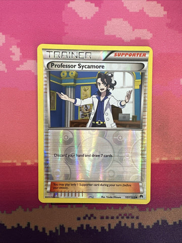 Pokemon Card Professor Sycamore Breakpoint Reverse Holo 107/122 Near Mint