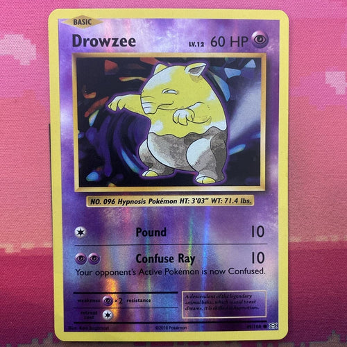 Pokemon Card Drowzee Evolutions Reverse Holo 49/108 Near Mint