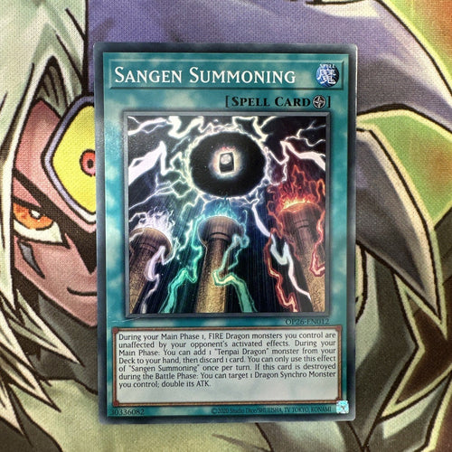 OP26-EN012 Sangen Summoning Super Rare Unlimited Edition NM Yugioh Card