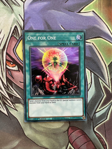 AMDE-EN040 One For One Super Rare 1st Edition NM Yugioh Card