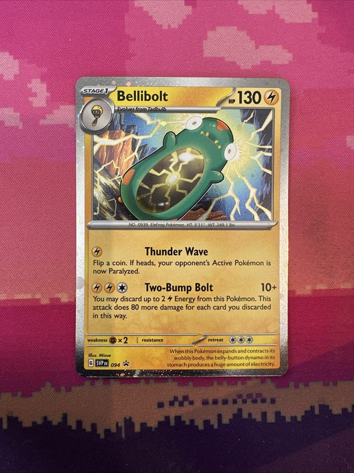 Pokemon Card Bellibolt 094 Cosmo Holo Rare Near Mint
