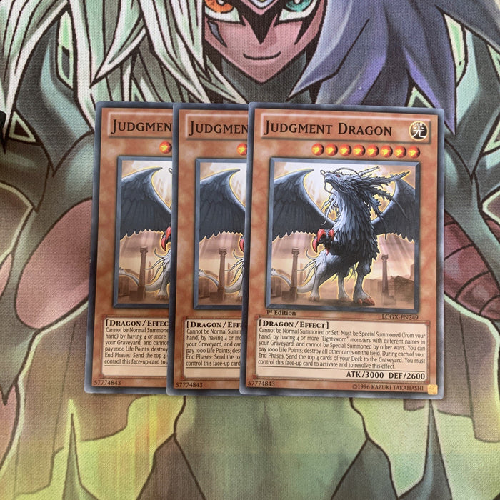 LCGX-EN249 x3 Judgement Dragon Common Excellent Condition Yugioh