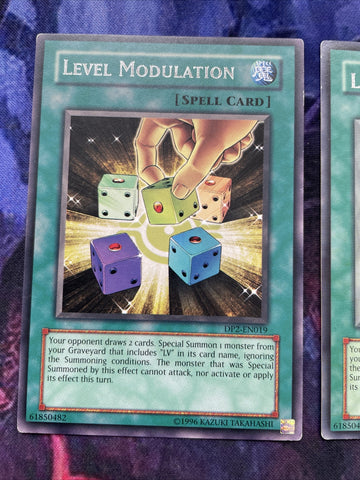 DP2-EN019 Yugioh 3x Rare Level Modulation (Mixed) (back)