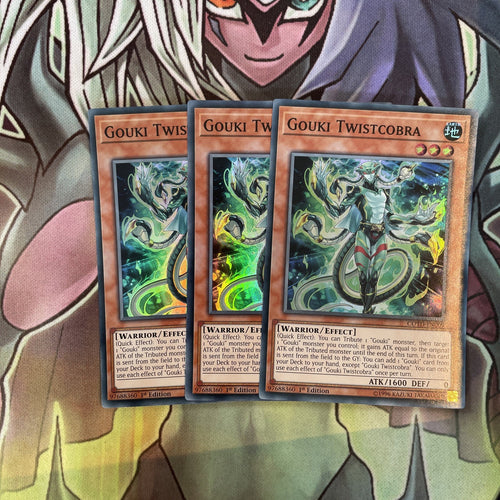 COTD-EN009 x3 Gouki Twistcobra Super Rare Excellent Condition Yugioh