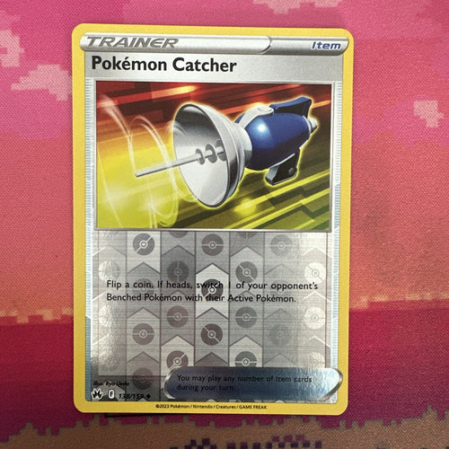 Pokemon Card Pokemon Catcher Crown Zenith Reverse Holo 138/159 NM