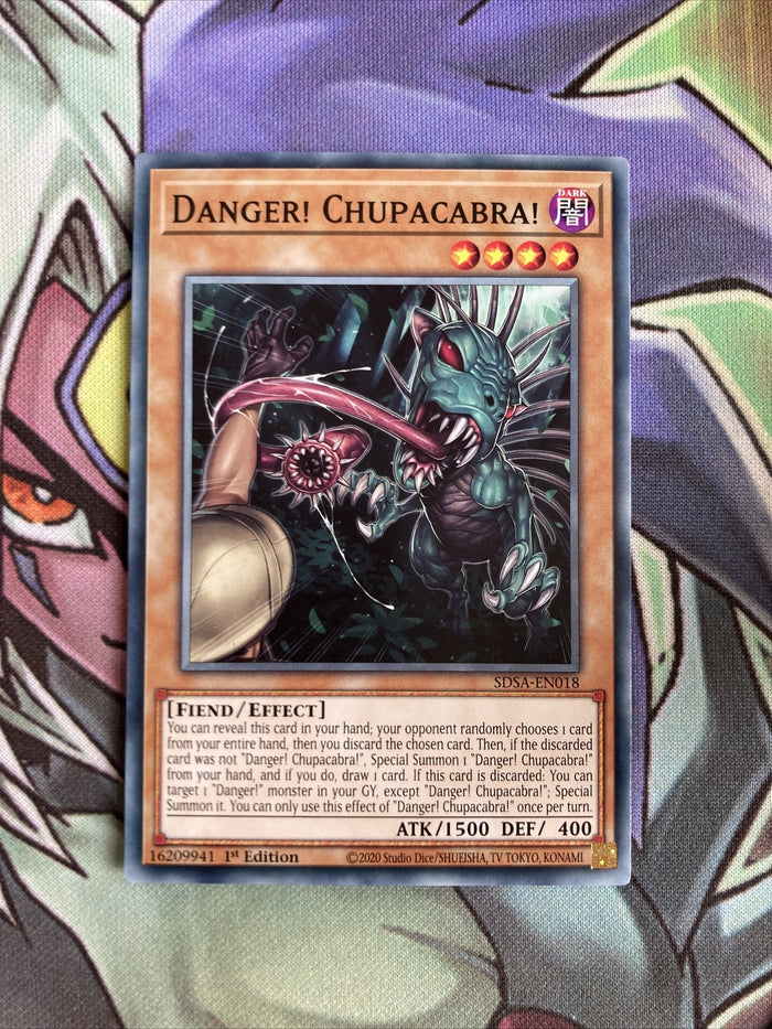 SDSA-EN018 Danger! Chupacabra! Common 1st Edition NM Yugioh Card