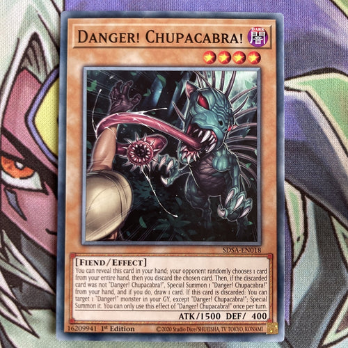 SDSA-EN018 Danger! Chupacabra! Common 1st Edition NM Yugioh Card