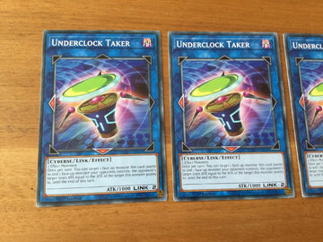 EXFO-EN039 / MP18-EN196 3 x Underclock Taker  - Yugioh Common (back)
