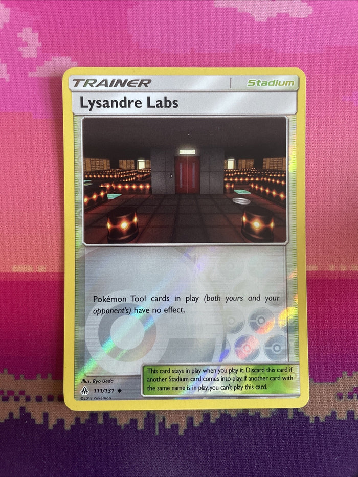 Pokemon Card Lysandre Labs Forbidden Light Reverse Holo 111/131 Near Mint