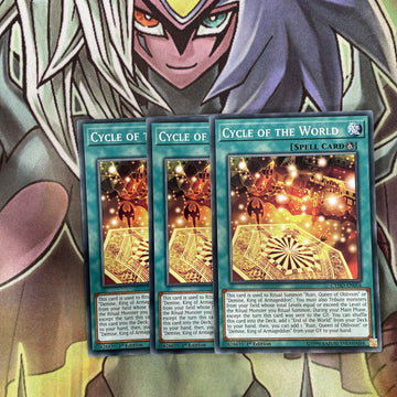 CYHO-EN056 x3 Cycle of the World Common Excellent Condition Yugioh