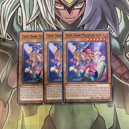 LDS1-EN057 x3 Toon Dark Magician Girl Common Excellent Condition Yugioh
