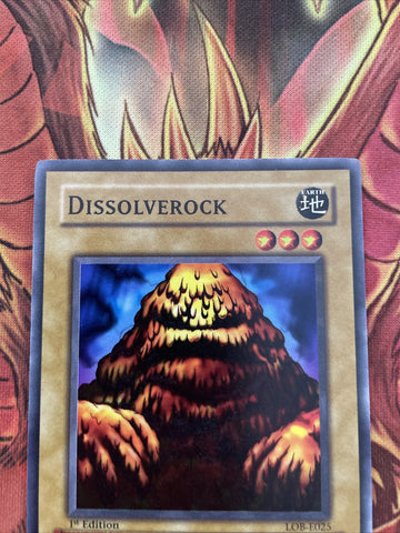 lob-e025 Dissolverock 1st Edition (NM+) Common Yugioh! (back)