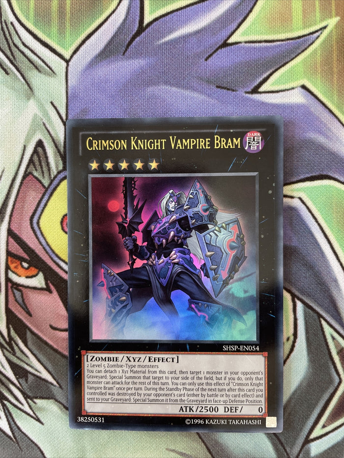 SHSP-EN054 Crimson Knight Vampire Bram Ultra Rare UNL Edition Yugioh Card NM