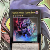 SHSP-EN054 Crimson Knight Vampire Bram Ultra Rare UNL Edition Yugioh Card NM