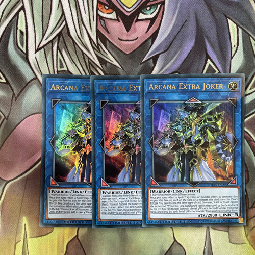 CT15-EN006 x3 Arcana Extra Joker Ultra Rare Excellent Condition Yugioh