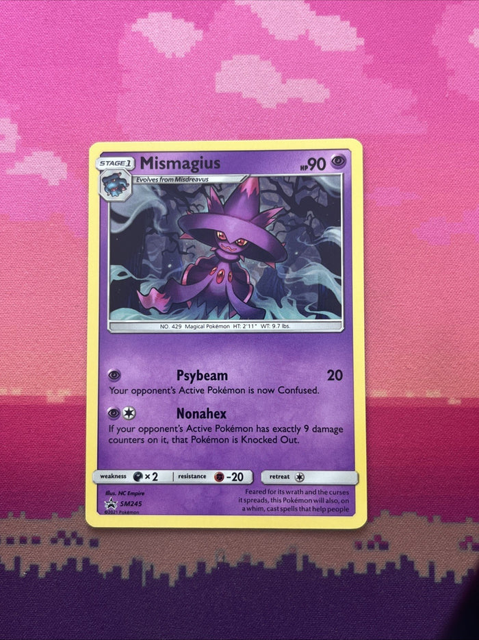 Pokemon Card Mismagius SM245 Black Star Promo Near Mint