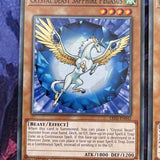 LED2-EN042 x3 Crystal Beast Sapphire Pegasus 1st Edition Mint YuGiOh Card
