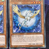 LED2-EN042 x3 Crystal Beast Sapphire Pegasus 1st Edition Mint YuGiOh Card
