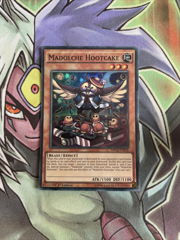 MP14-EN018 Madolche Hootcake Super Rare 1st Edition NM Yugioh Card