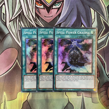 DASA-EN056 x3 Spell Power Grasp Super Rare Excellent Condition Yugioh