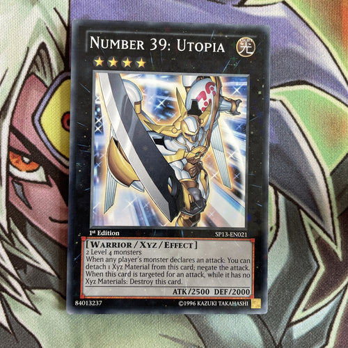 SP13-EN021 Number 39: Utopia Starfoil Rare 1st Edition NM Yugioh Card