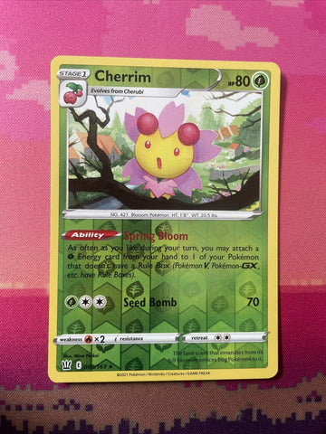 Pokemon Card Cherrim Battle Styles Reverse Holo Rare 008/163 NM