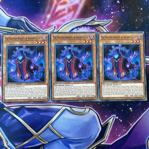 LEHD-ENC01 x3The Phantom Knights Of Ancient Cloak Yugioh Playset