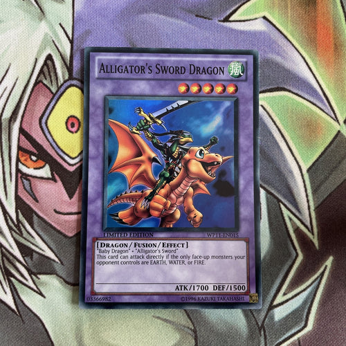 WP11-EN015 Alligator's Sword Dragon Super Rare Limited Edition NM Yugioh Card