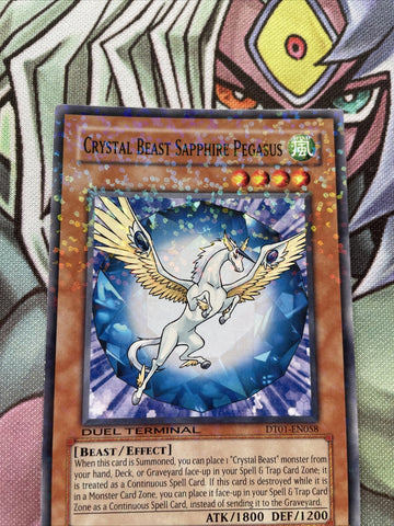 Crystal Beast Sapphire Pegasus - DT01-EN058 - YuGiOh (back)