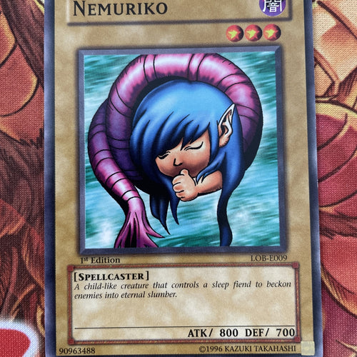 LOB-E009  YuGiOh Nemuriko 1st Edition