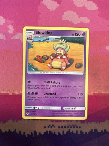 Pokemon Card Slowking Burning Shadows Rare 48/147 NM