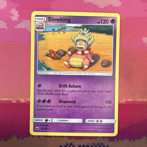 Pokemon Card Slowking Burning Shadows Rare 48/147 NM