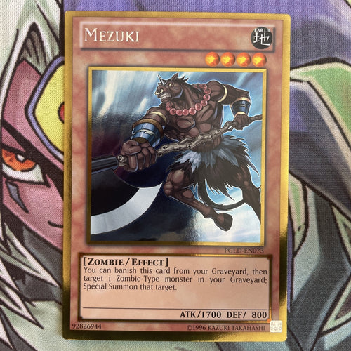 PGLD-EN073 Mezuki Gold Rare Unlimited Edition NM Yugioh Card
