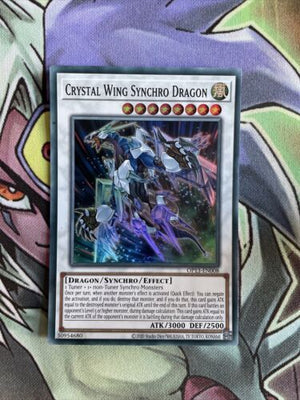 OP13-EN008 Crystal Wing Synchro Dragon Super Rare UNL Edition NM Yugioh Card