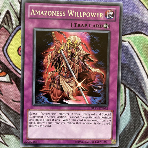DREV-EN072 Amazoness Willpower Rare UNL Edition NM Yugioh Card