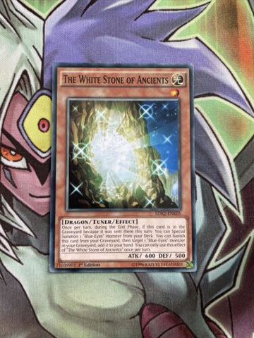 LDK2-ENK05 The White Stone Of Ancients Common 1st Edition NM Yugioh Card