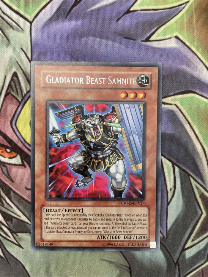 CRMS-EN027 Gladiator Beast Samnite Rare Unlimited Edition NM Yugioh Card