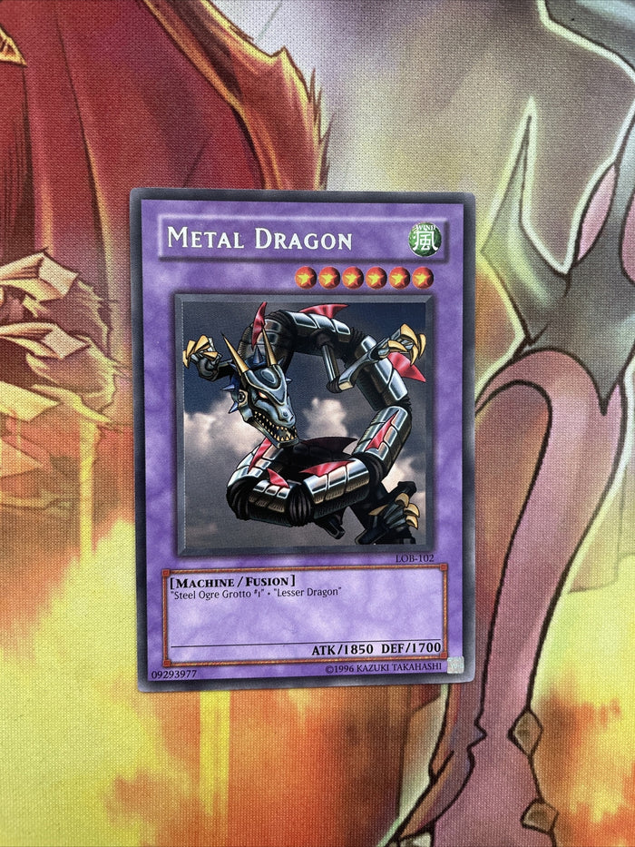 LOB-102 Yugioh: Metal Dragon - Rare - Unlimited - NM