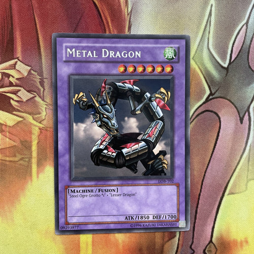 LOB-102 Yugioh: Metal Dragon - Rare - Unlimited - NM