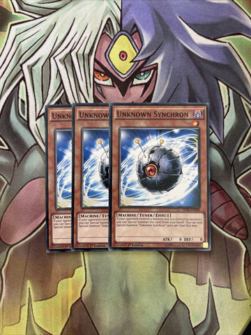 SDSE-EN008 x3 Unknown Synchron Common Excellent Condition Yugioh
