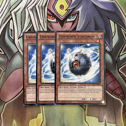 SDSE-EN008 x3 Unknown Synchron Common Excellent Condition Yugioh