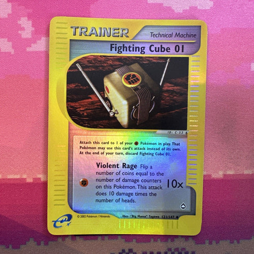 Pokemon Card Fighting Cube Aquapolis Reverse Holo Uncommon 121/147 Near Mint