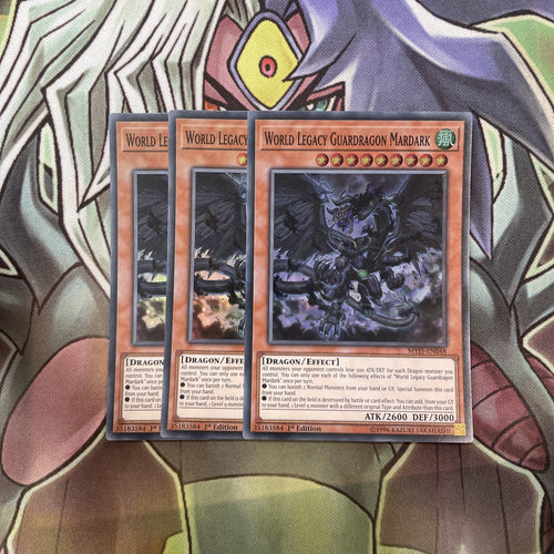 MYFI-EN048 World Legacy Guardragon Mardark Super x3 Excellent Condition Yugioh