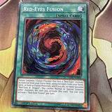 LEDU-EN006 Yugioh Red-eyes Fusion COMMON NM 1ST EDITION