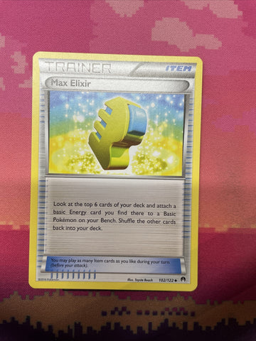 Pokemon Card Max Elixir Breakpoint Uncommon 102/122 NM