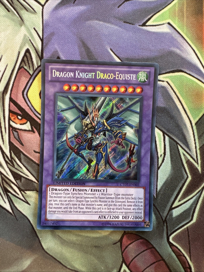 CT07-EN003 Dragon Knight Draco-Equiste Secret Rare Lim Edition NM Yugioh Card