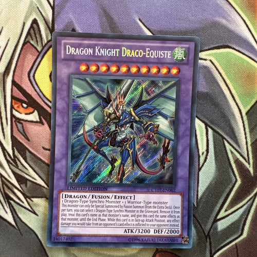 CT07-EN003 Dragon Knight Draco-Equiste Secret Rare Lim Edition NM Yugioh Card