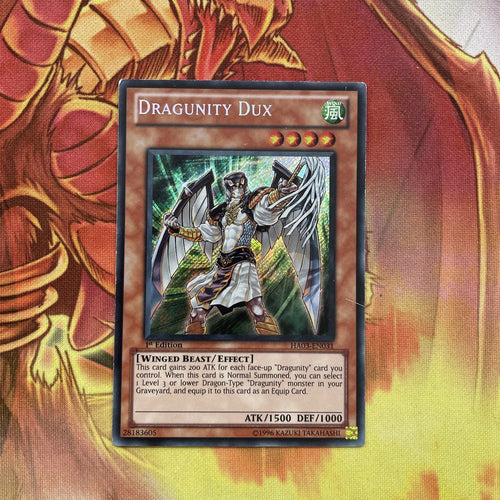 HA03-EN031 Dragunity Dux 1st Edition Secret Rare Yugioh Card NM