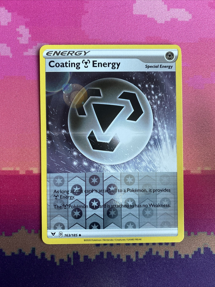 Pokemon Card Coating Energy Vivid Voltage Reverse Holo 163/185 NM